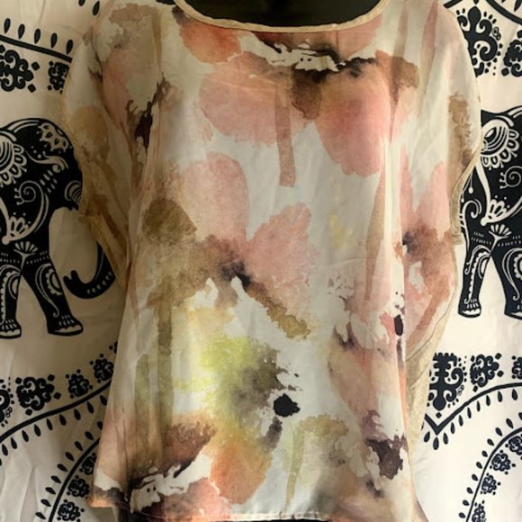 Women's Bobeau oversized HiLo Blouse - Picture 1 of 4